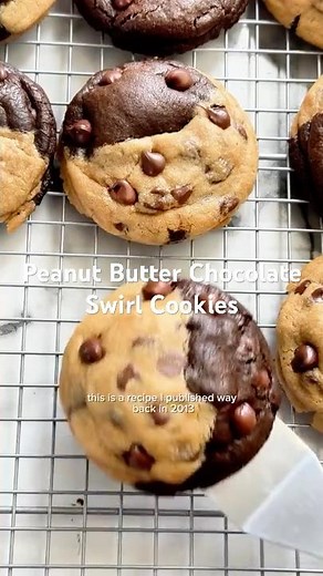 Peanut Butter Chocolate Swirl Cookies | Sally's Baking