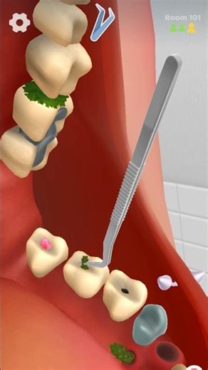 Oddly Satisfying Dentist ASMR Game! #Shorts