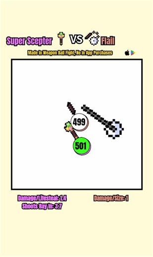 Super Scepter Vs Flail #weaponball #earclacks #balls #battles #weaponballfight #ball #ballbattles #math #simulator #game #viral #earclacks