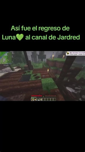 Así fue el regreso de Luna al canal de @Jardred #minecraft #fyp #jard #parati #return