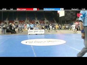 Fargo 2012 145 Round 2: Mike Longo (California) vs. Colton Almos (Kansas)