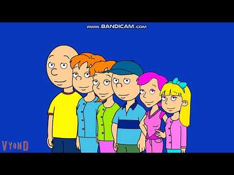 Caillou, Rosie, Daisy, Cody, Emily, And Lily Happily Stare At You While Relaxing Songs Play