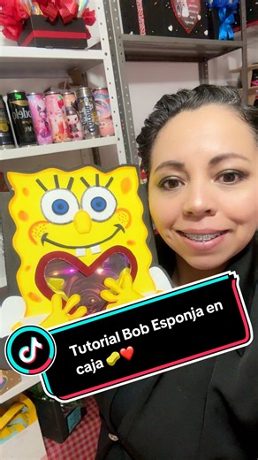Tutorial de Bob Esponja en Caja para San Valentín