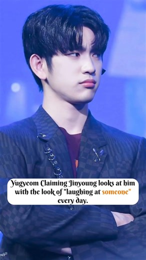 “How Jinyoung looks at Yugyeom every day.” 😆 #jinyoung #yugyeom #jingyeom #got7