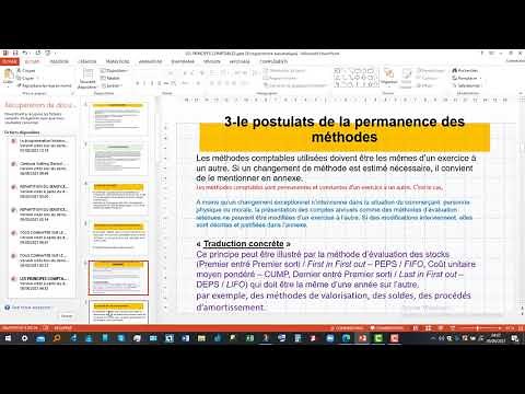 MAITRISER LES PRINCIPES, POSTULATS ET CONVENTIONS COMPTABLES