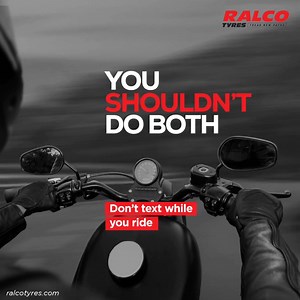 Multitasking might work for some things, but not for biking. Keep your attention on the road. Texting while riding is a recipe for disaster. #Ralco is committed to your safety. Stay focused and enjoy the ride. #RalcoTyres #Tyres | Ralco tyres