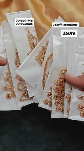 Jasvik Creations on Instagram: "Whatsapp for booking 7010071148 7010750185 Unboxing video must for any kind for damages Unlike basis no return or replacement #trending #fashion #online #jewelry #imitation #expo #sale #diwali #shopping #southindian #jewellery #jasvikcreations #sale #goldlooklike #instalike #onlinesales"