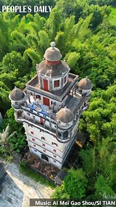 The Kaiping Diaolou, a unique residential and defensive building typical of Kaiping, S China's #Guangdong, is a watchtower displaying a blend of the Eastern and Western styles of architecture. The Kaiping Diaolou and Villages were included in the World Heritage List in 2007. | People's Daily, China