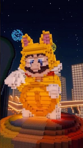 Mario Kart Stadium REIMAGINED in Minecraft #mariokart #gaming #minecraft