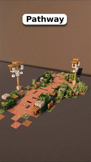 Minecraft Pathway design #minecraft #builds #minecraftbuilding #minecrafter #amazingbuilds #build