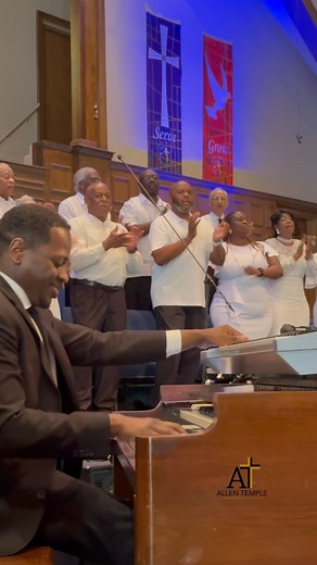 ⚠️ Warning ⚠️ We’re Having CHUCH!! ⚠️ #allentempleamewoodstock #godisGOOD #blessings #atc #thankful #maythe4thbewithyou #choir #sing #churchfamily #piano #play | Allen Temple Church Woodstock