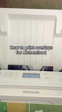 How to print Alchemised book overlays on transparency film without image cut off #diy #tutorial