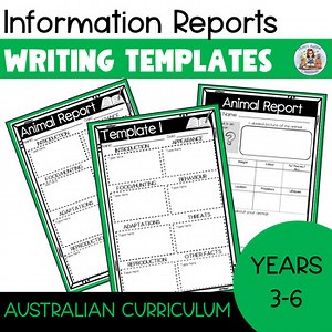 Information Report Templates | Editable, Digital and Printable | Grades 3-6