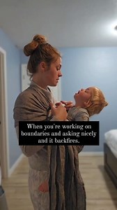 I tried filming a back carry video before bed. My one year old thought snuggles in the carrier so late at night meant one thing. I've been working on him asking nicely- apparently this was his take away 🤣 Ring sling: @loveheldco #ringsling #breastfeeding #babywearing #Motherhood | Let's Talk Babywearing