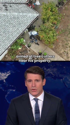 Oregon man under arrest after police say he fired at tree-cutters near his property #shorts