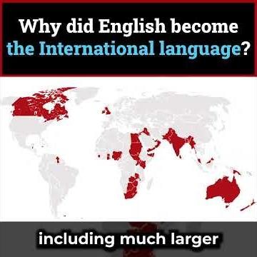 Why did English become the international language?