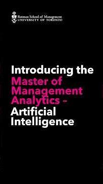 Introducing the Master of Management Analytics in Artificial Intelligence (MMA-AI)