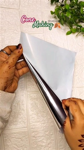 How to roll henna cone 🩶 #mehndi #youtubeshorts #conemaking #shorts