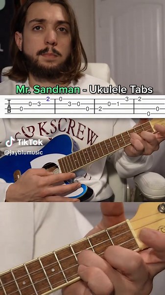 Mr. Sandman Ukulele Tabs 🎶 #mrsandman #sand #man #ukulele #tabs #song #music #uke #easy #howto #tutorial