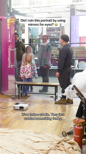 Did I ruin this portrait by using mirrors for eyes? 😭 #mural #ozzyosbourne | Mr Murals