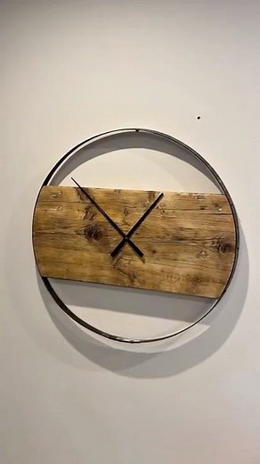 Build your own XXL clock ⏰🛠️ #diy #handmade #clock #selfmade #woodwork #handcraft #workshop #wood