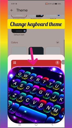 Change keyboard theme|How to changes keyboard theme|keyboard color kaise badle#keyboard#theme#shorts