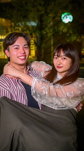 ロマンチストな筋肉彼氏の大学生カップルさん📸✨ #ストリートスナップ #大学生カップル #青春ストリートスナップ #千葉 #流山おおたかの森