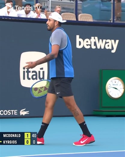 451K views · 5.9K reactions | A first win since 2022 for Kyrgios  Highlights of his first round match vs McDonald  | Tennis TV | Facebook