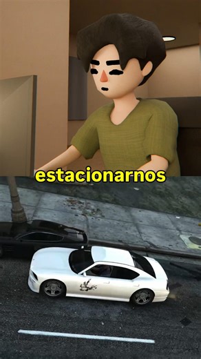 Estacionarse entre dos carros #humor #comedia #estacionarse #manejar #tutorial #animation #gta