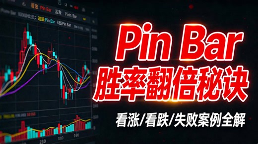 用 Pin Bar 抓大行情！BTC 黄金 美股 外汇 A股实战案例