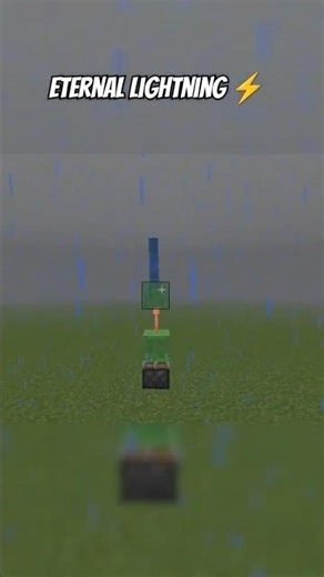 Eternal Lightning ⚡ in Minecraft! #minecraft