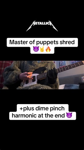 Master of Puppets Guitar Shred Solo