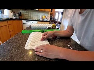 Leather or vinyl patch repair on a couch