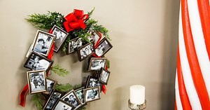 DIY Picture Frame Wreath