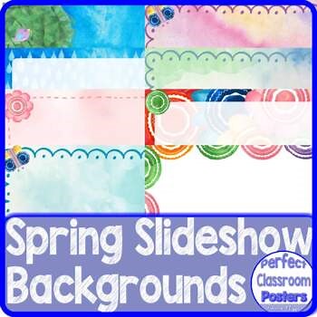 Bright Spring Slideshow Backgrounds for Google Slides Powerpoint Commercial Use