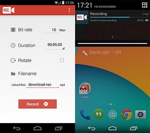 Rec for Android Makes Screen Recording a Snap for Rooted Users