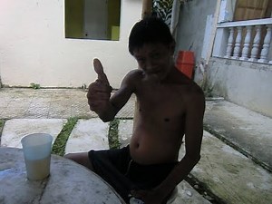 Drunken Master burping and drinking