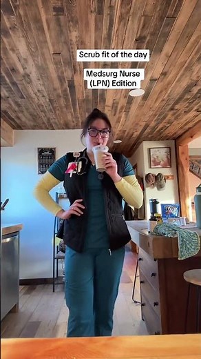 Medsurg Nurse OOTD: Healing Hands Scrubs Transformation 💖 #ScrubsOfTheDay #NursesOfTikTok