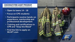 Cincinnati Fire Department opens applications for youth fire cadet program