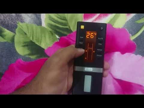 IFB AC remote how to use explains functions of all buttons in IFB AC remote