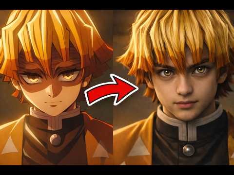 Demon Slayer in Real Life 鬼滅の刃 🔥 AI Transformation
