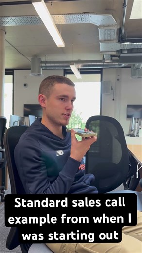Standard sales cold call example from when I was first starting out. #sales #coldcall