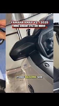 YAMAHA XMAX V2.1 DODGE SERGEANT STYLE SIDE MIRROR INSTALLATION GUIDE - NIALLA TV