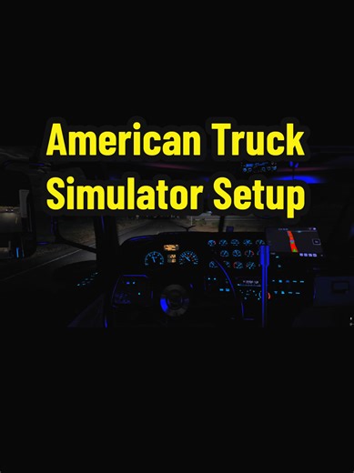 Time for some American Truck Simulator this evening 💯🔥 #americantrucksimulator #nu2_sim_racing #simsetup #ATS