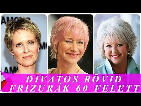 Divatos rövid frizurák 60 felett