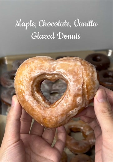 Delicious Maple Chocolate Vanilla Glazed Donuts Recipe