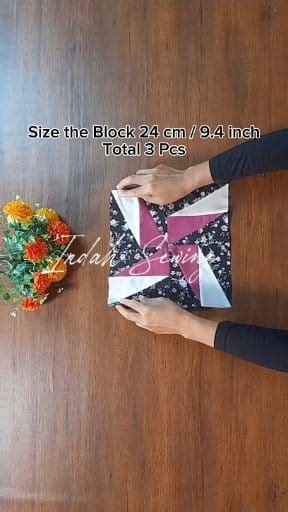 Pinwheels Quilt Block Table Runner #sewing #quilting #fblifestyle #vintageitem #craft | Indah Sewing