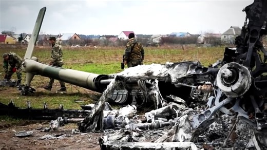 Explosion destroys Russian Ka-52 helicopters 500 miles from Ukraine