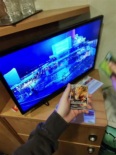 room tour & first pack rip of the cruise , stay posted for the rest 👀🛳️ #pokemon #carnival #cruise #fyp #smallbusiness