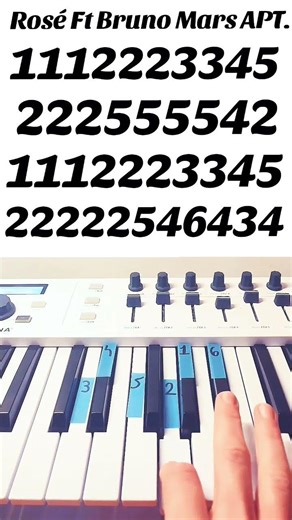 Rosé Ft Bruno Mars - APT - Piano Tutorial #piano #music